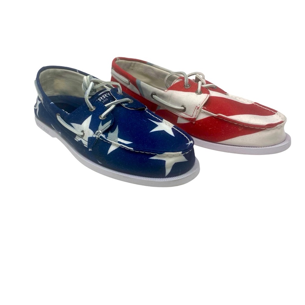 Sperry Americana‎ Stars and Stripes Top Sider Men’s Size 12 Model# STS24776 NWOB